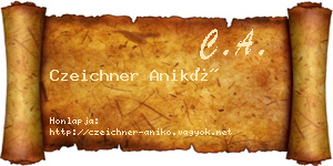 Czeichner Anikó névjegykártya