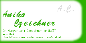 aniko czeichner business card